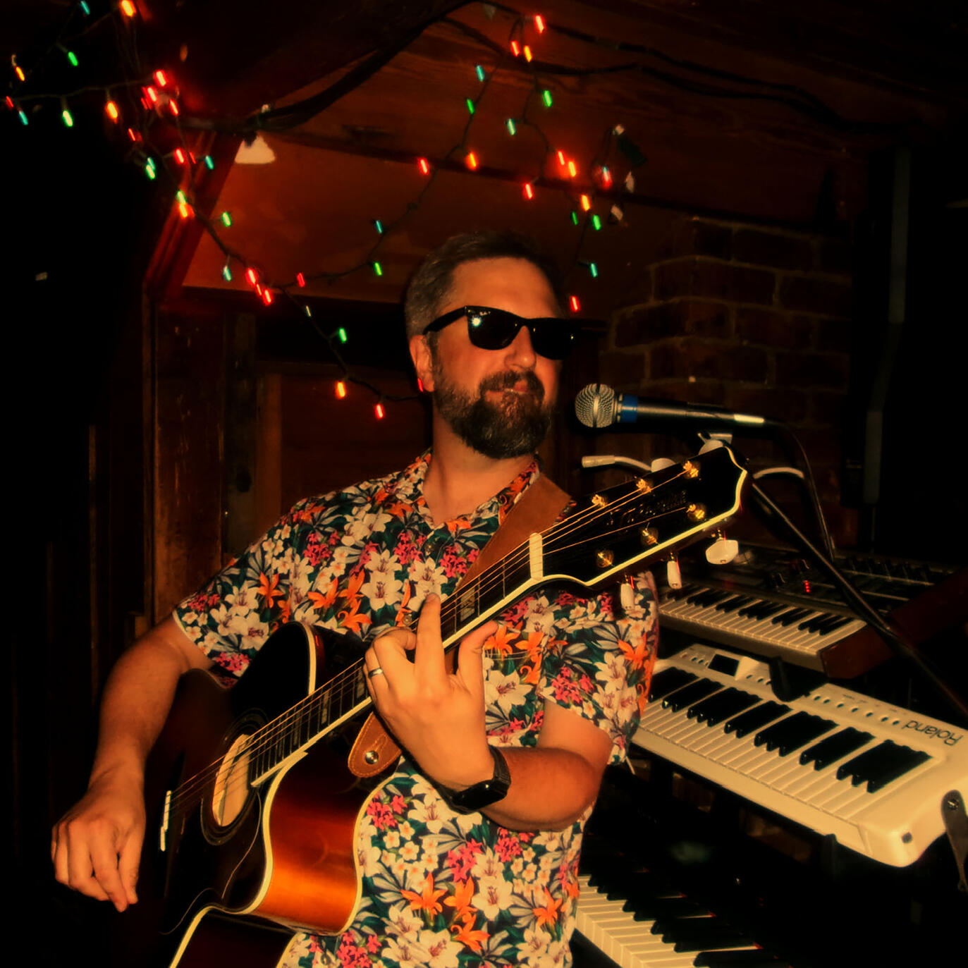 The Golden Weekends playing to a full dance floor at a Knoxville party.