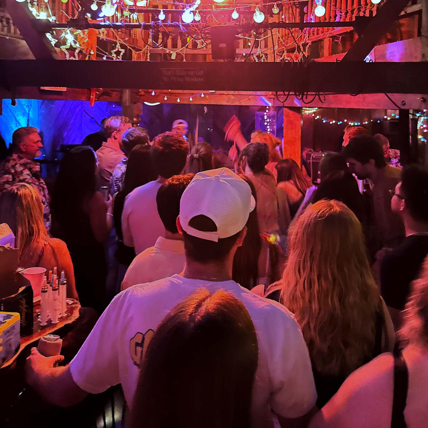 The Golden Weekends playing to a full dance floor at a Knoxville party.